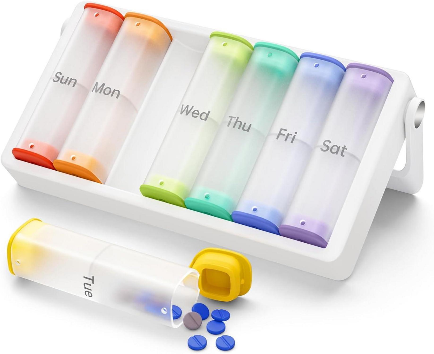 Tablettenbox 7 Tage Pillendose für MedikamenteClearColor