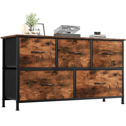 Kommode mit 5 Stoffschubladen – Schlafzimmer Organizer