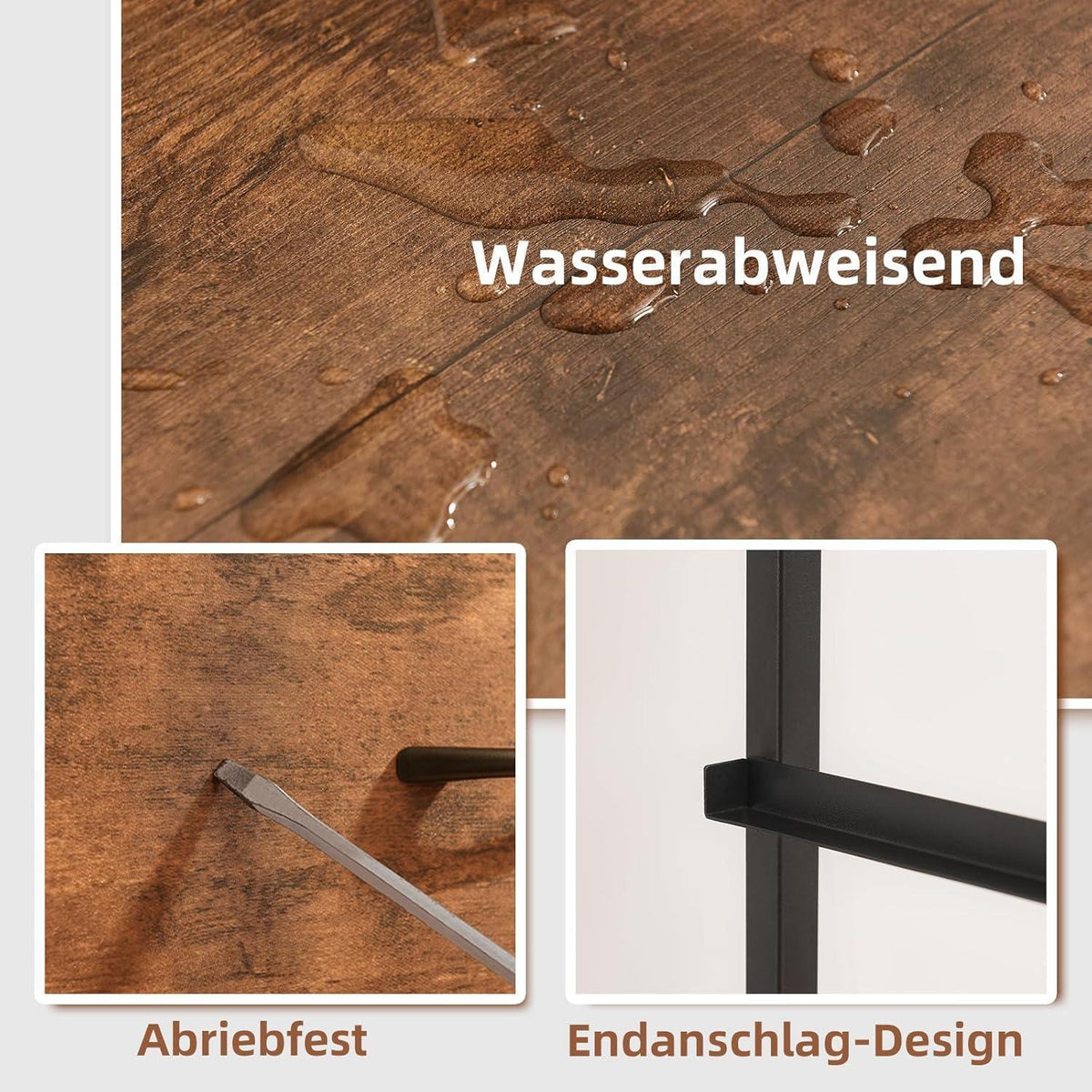 Somdot Kommode mit 3 Stoffschubladen – Schlafzimmer & Wohnzimmer