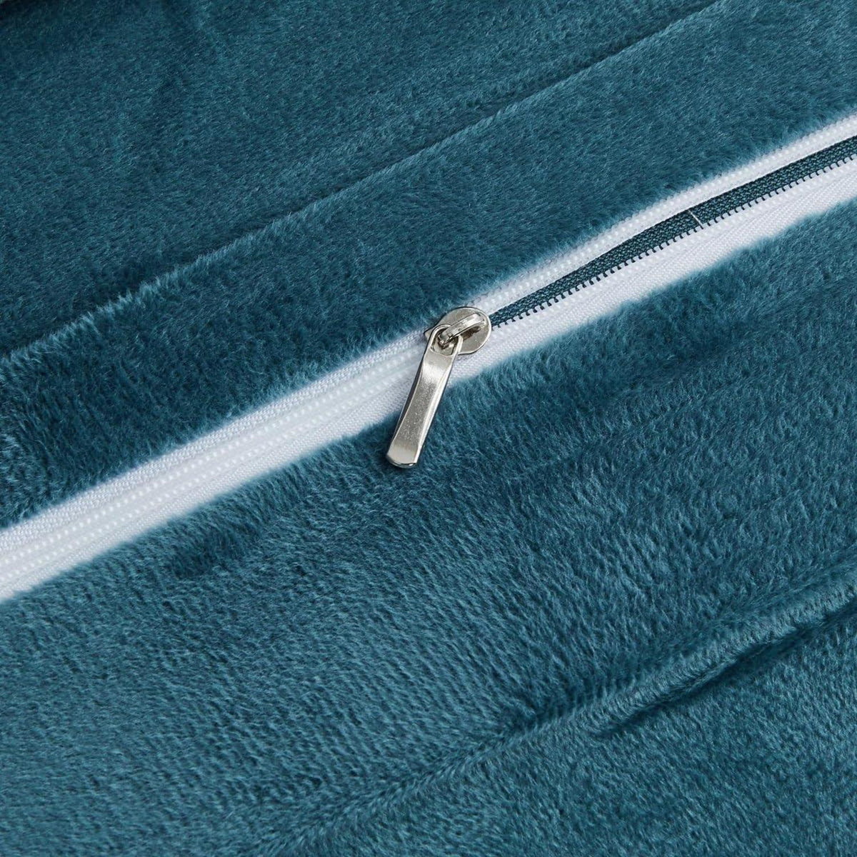 Kuschelige Coral Fleece Bettwäsche Set 135x200cm Blau