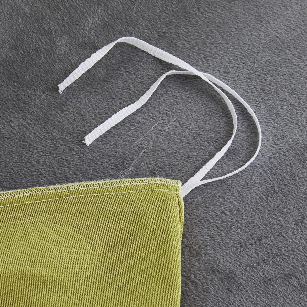 Flauschige Winter Bettwäsche Set 200x220 Gelb Grau