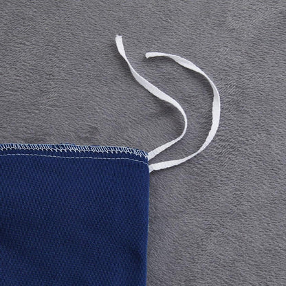 Winter Bettwäsche 220x240cm - Marineblau, Grau, Blau & Coral Fleece