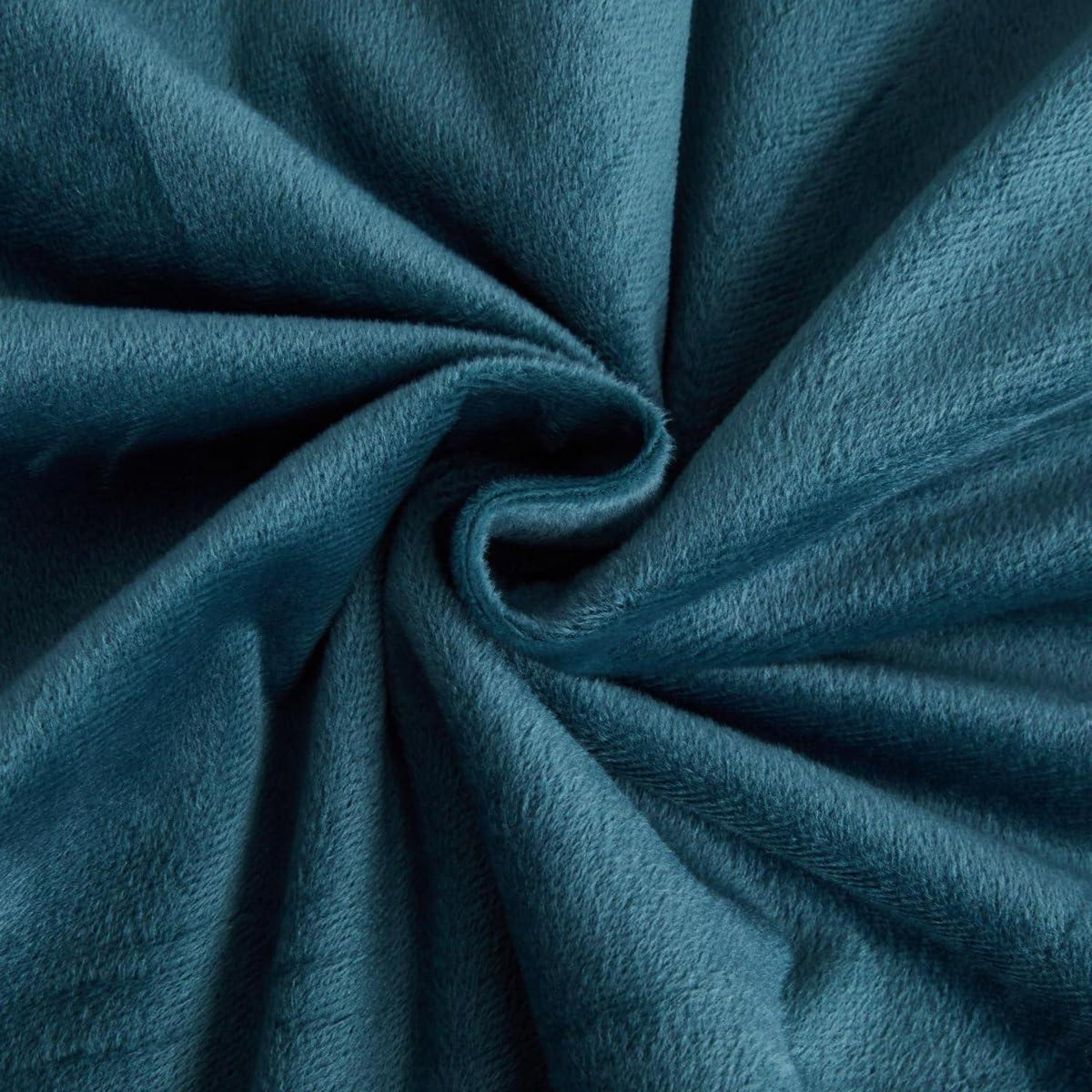 Flauschige Fleece Bettwäsche Set 220x240 Hellblau