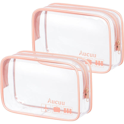 Transp. Kulturtasche 2er Set Kosmetiktasche PVC