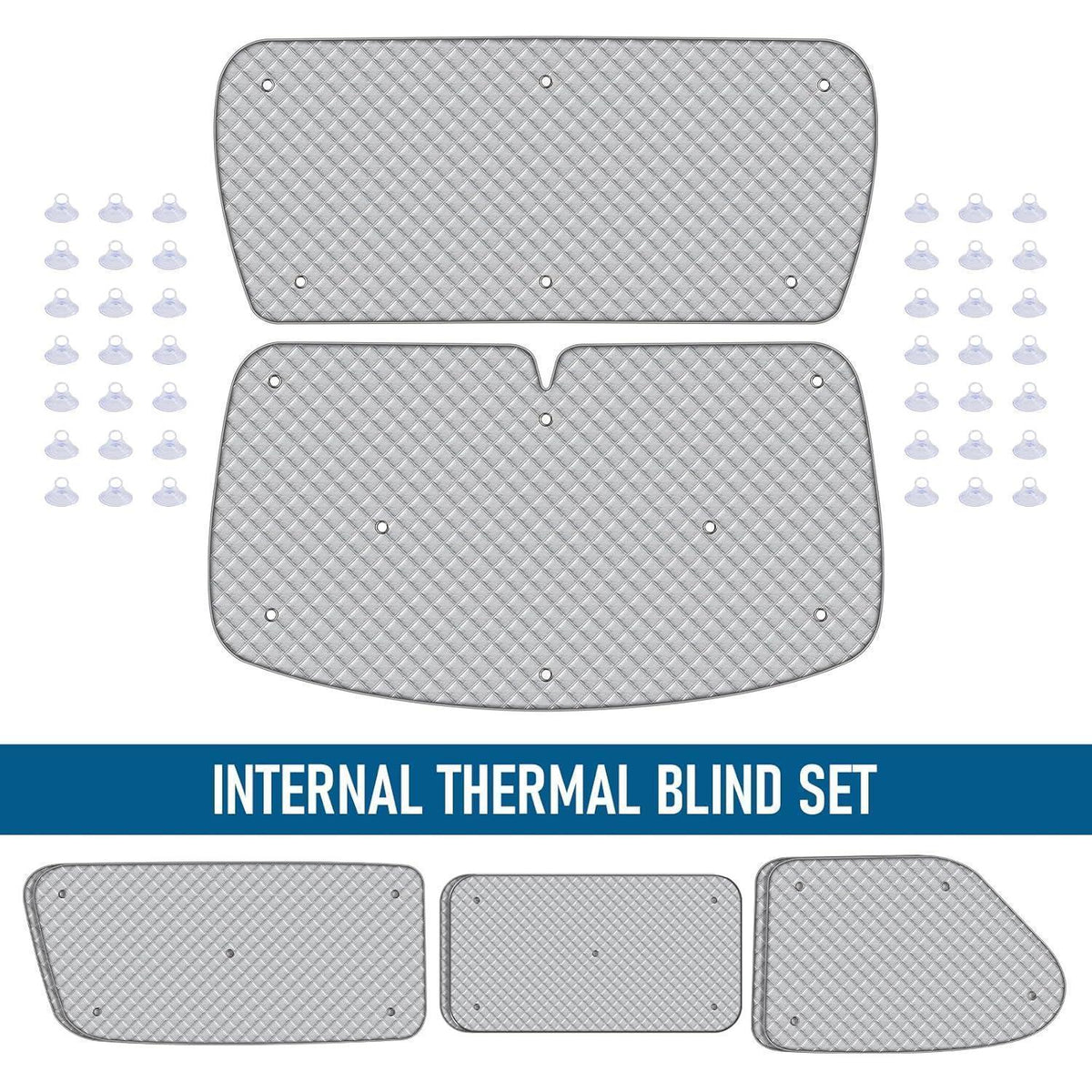 Thermo-Matten Set VW T4 LWB – Sonnenschutz für Wohnmobil & Auto