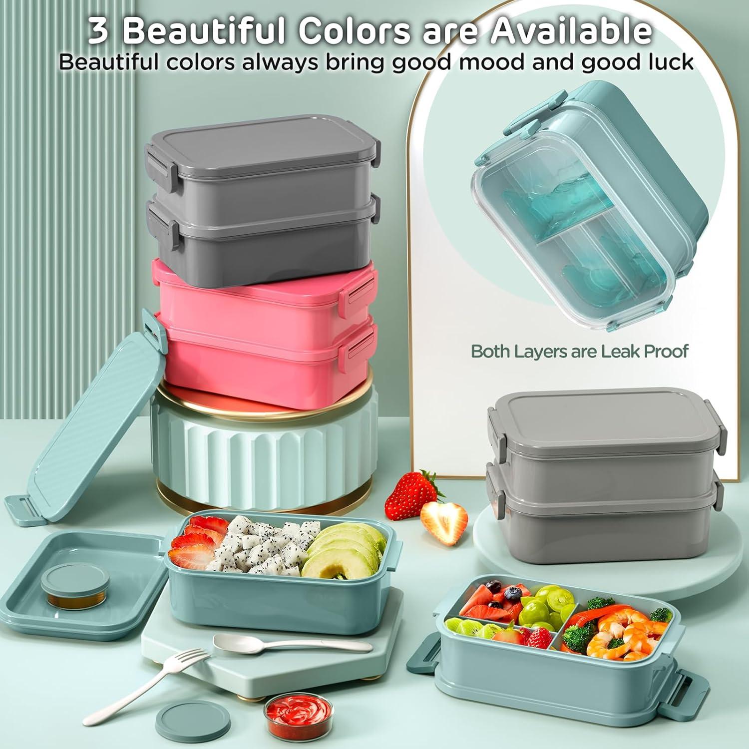WayEee Lunchbox 2130ml BPA Frei Auslaufsicher Büro Schule