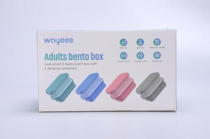 WayEee Lunchbox 2130ml Groß Volumen Bento Box Auslaufsicher BPA Frei Grün
