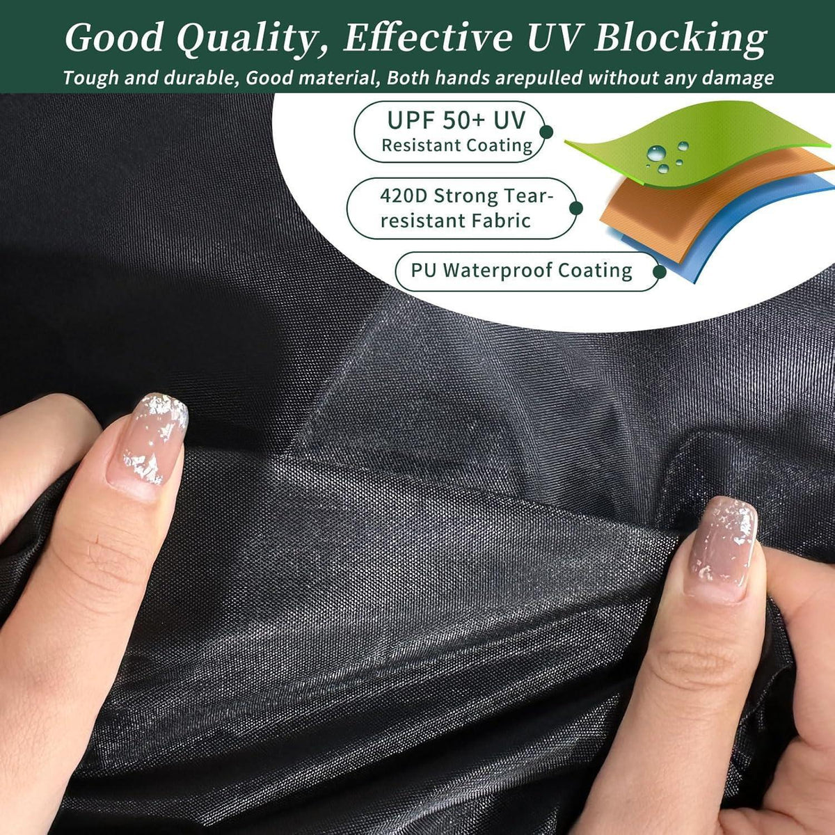 Gartenmöbel Abdeckung Wasserdicht 124x63x80cm – Schutzhülle Bistro Set