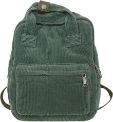 Kleiner Damen Rucksack Cord Daypack Grün Disneyurlaub