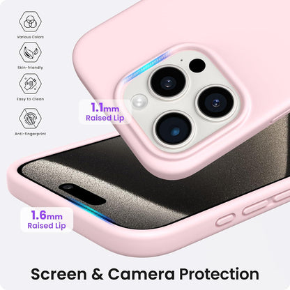 Magnetische Silikon Hülle für iPhone 15 Pro Max 6.7 Zoll starken Magneten