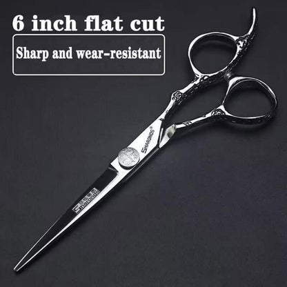 7-Zoll Friseurschere Rosenmuster – Japanisches Edelstahl-Set