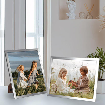 Bilderrahmen 20x25 cm 18er-Set Wand Tisch Geschenk Silber