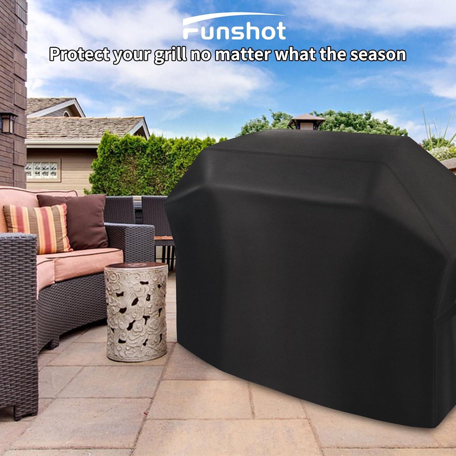 Funshot BBQ Grillabdeckung Gasgrill 420D Oxford 132x66x109cm