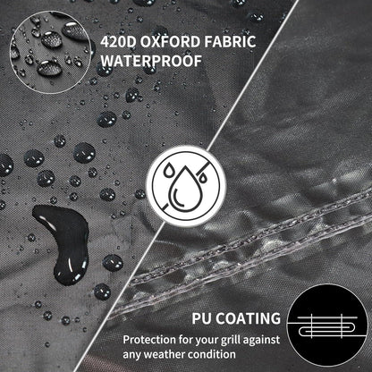 Funshot Grillabdeckung Ø73cm 420D Oxford-Stoff wasserdicht