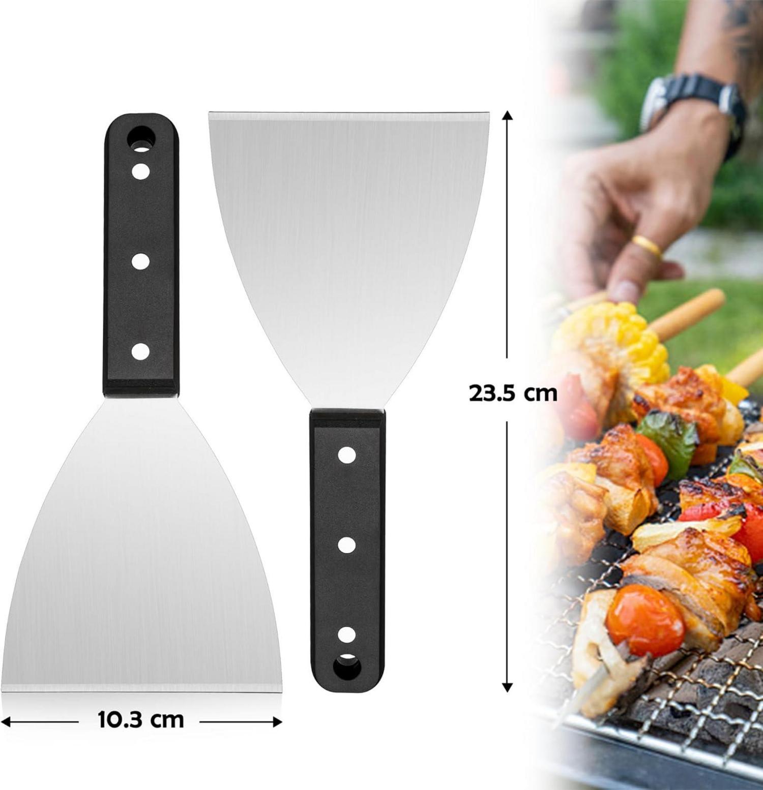 Grillspachtel Set Edelstahl ABS-Kunststoffgriff 2