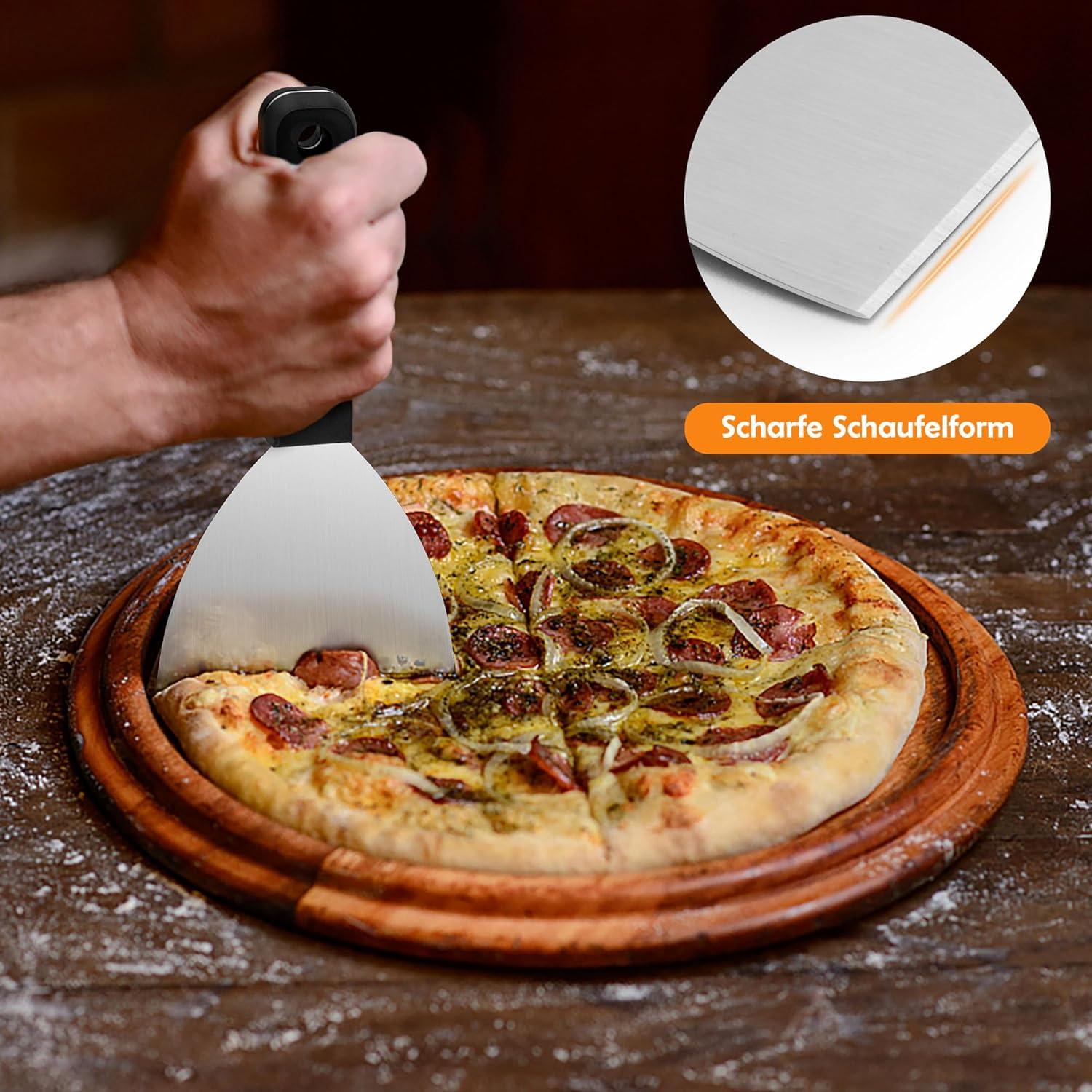 Grillspachtel Edelstahl ABS-Kunststoffgriff Pizzaspatel