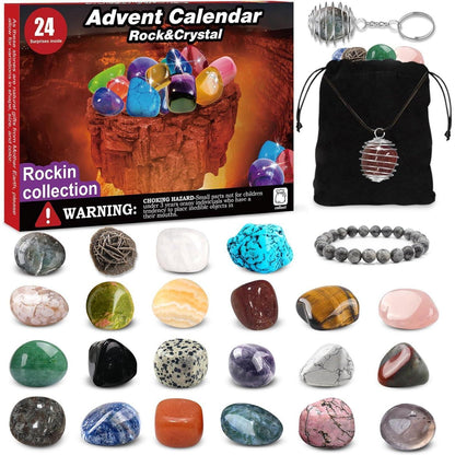Adventskalender 2026 Kinder Kristalle-24 Tage Natur