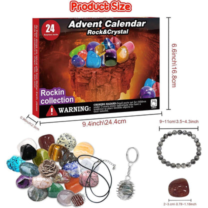 Adventskalender 2026 Kinder Kristalle-24 Tage Natur