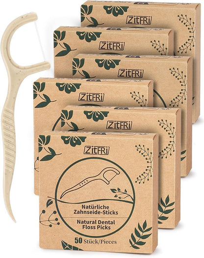 Zahnseide Sticks Nachhaltige Dental Floss Zahnseidesticks Natur