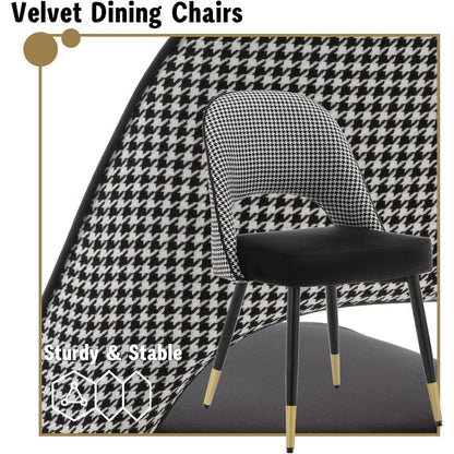 Samt Esszimmerstühle 4er Set – Modern & Komfortabel