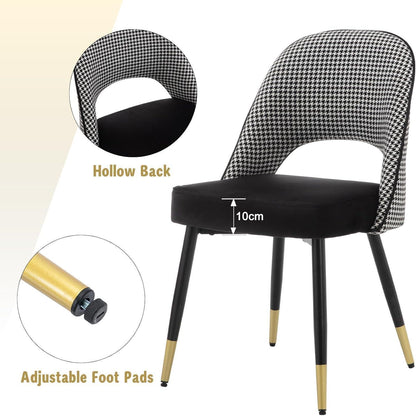 Samt Esszimmerstühle 4er Set – Modern & Komfortabel