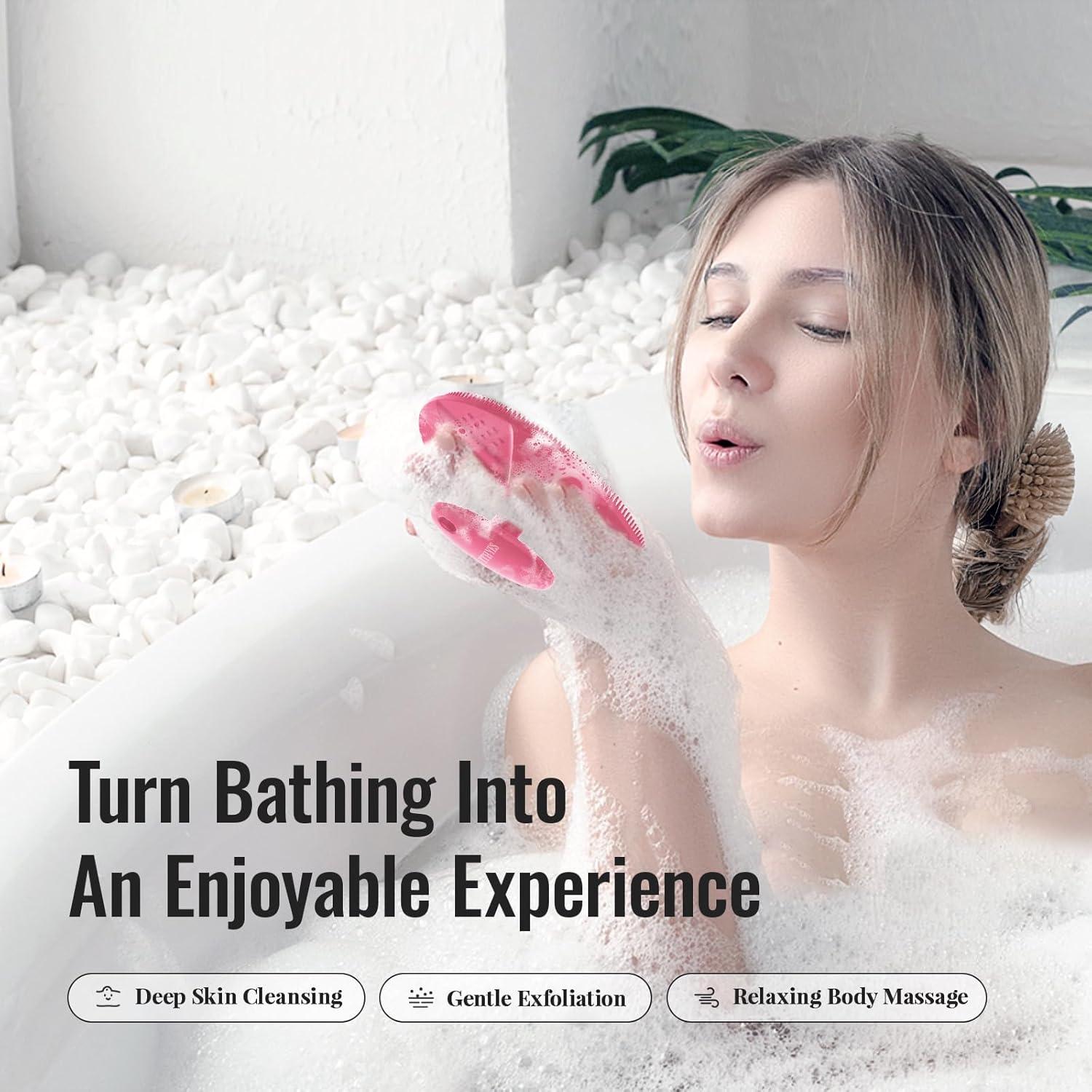 Silikon Duschbürste Körperbürste Body Scrubber Peeling Bürste