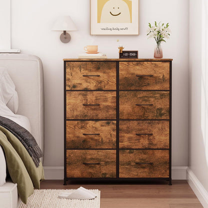 Kommode mit 8 Stoffschubladen – Schlafzimmer Organizer
