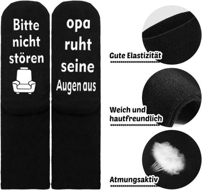 Vatertagsgeschenk Opa Geburtstag Socken Spruch Anti-Rutsch