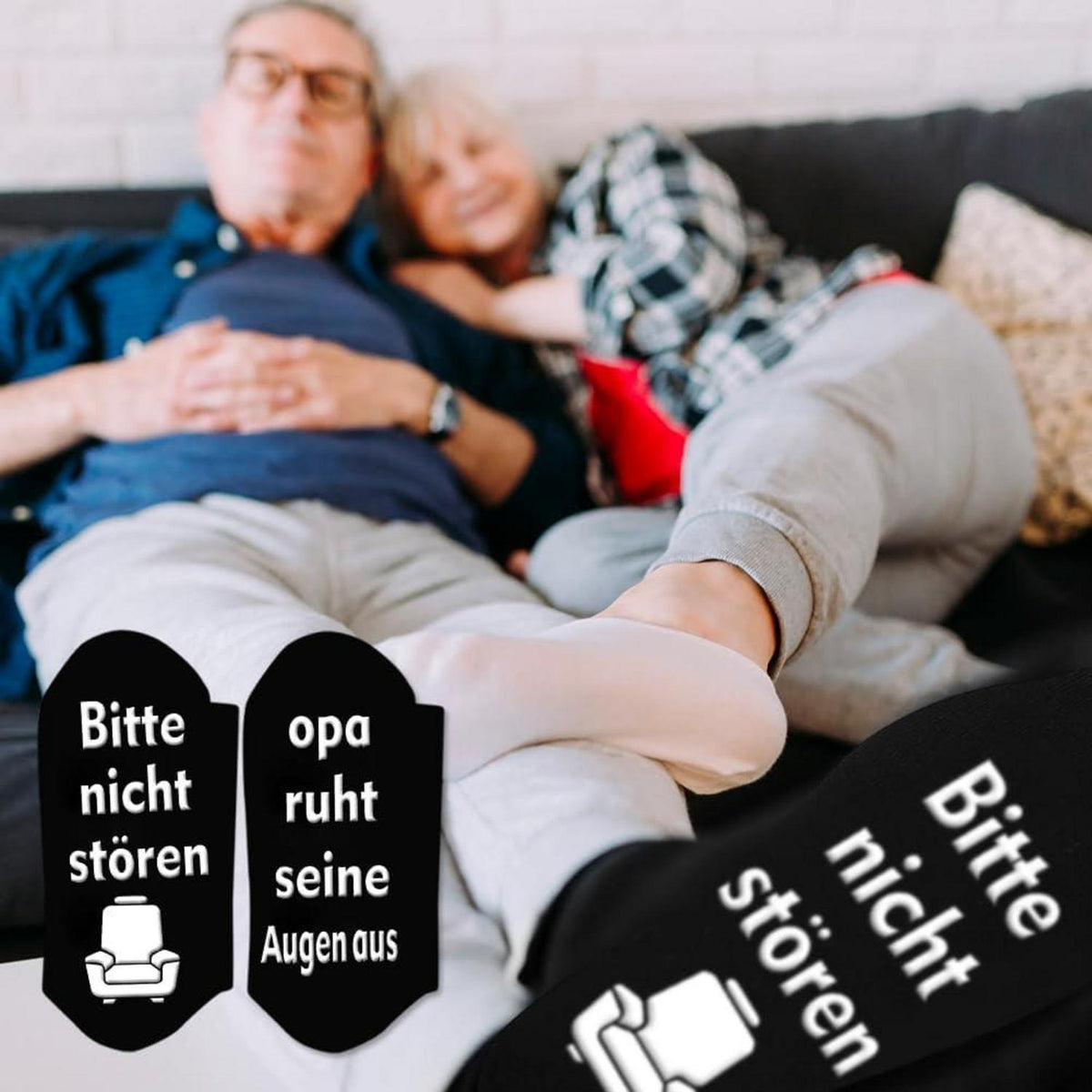 Opa Geschenk Socken mit Spruch 60 70 80 Geburtstag Mann