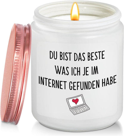 Valentinstag Jahrestag Lavendel Duftkerze Geschenk für Sie