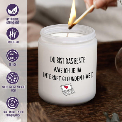 Lavendel Duftkerze 200g - Geschenk für Sie & Ihn