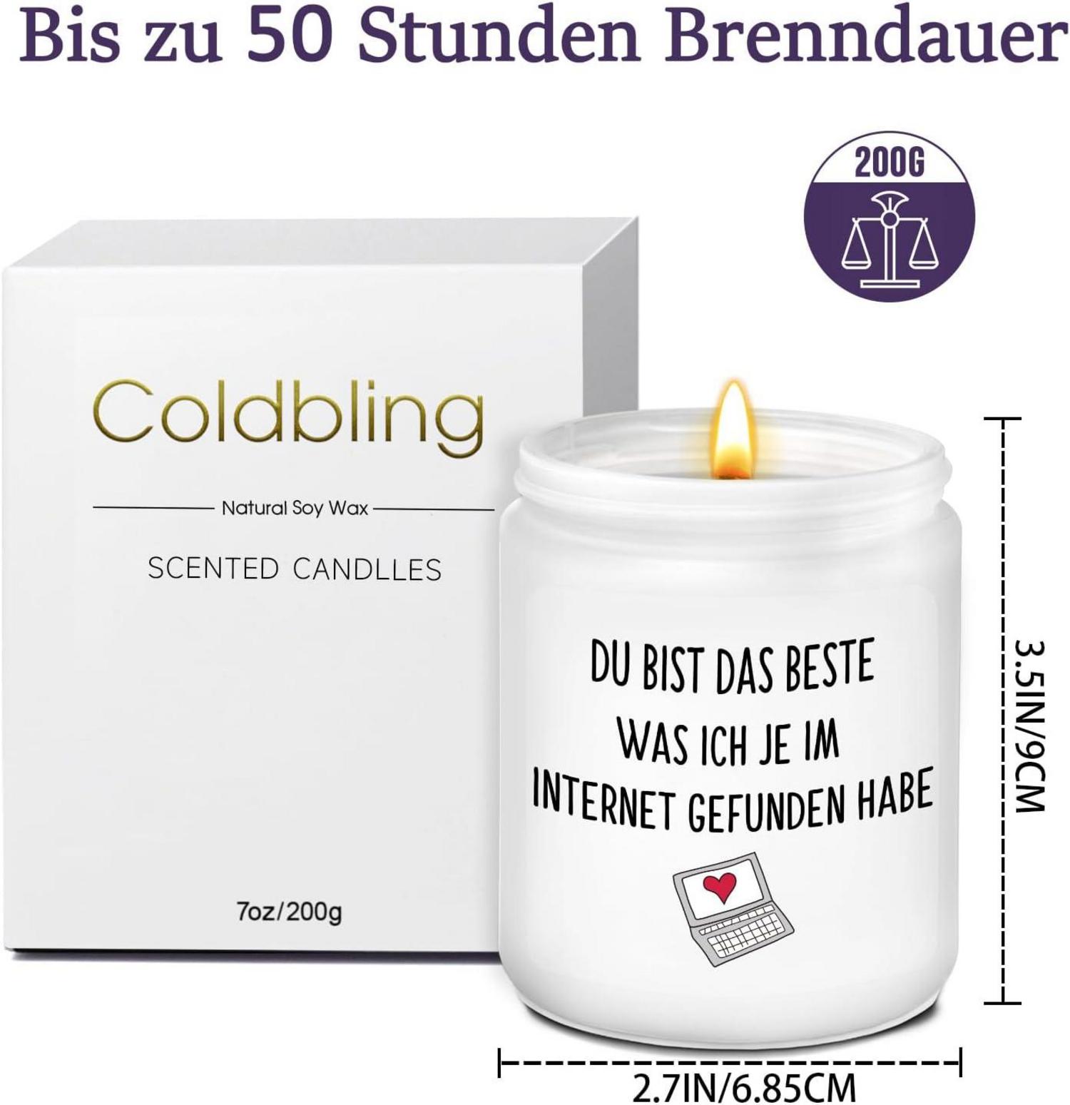 Valentinstagsgeschenk: Lavendel Duftkerze für Sie und Ihn
