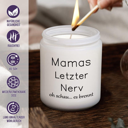 Lavendel Duftkerze Mama Geschenk 200g Weihnachten Mutter Geburtstag