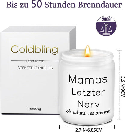 Lavendel Duftkerze Geschenk Mama Weihnachten Muttertag 200g