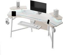 Ergonomischer Gaming Tisch mit LED und Flügelform