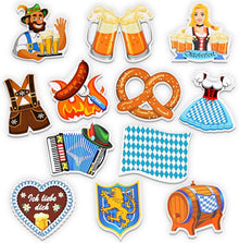 Oktoberfest Papier Konfetti Dirndl Lederhose Bier Brezel Streudeko