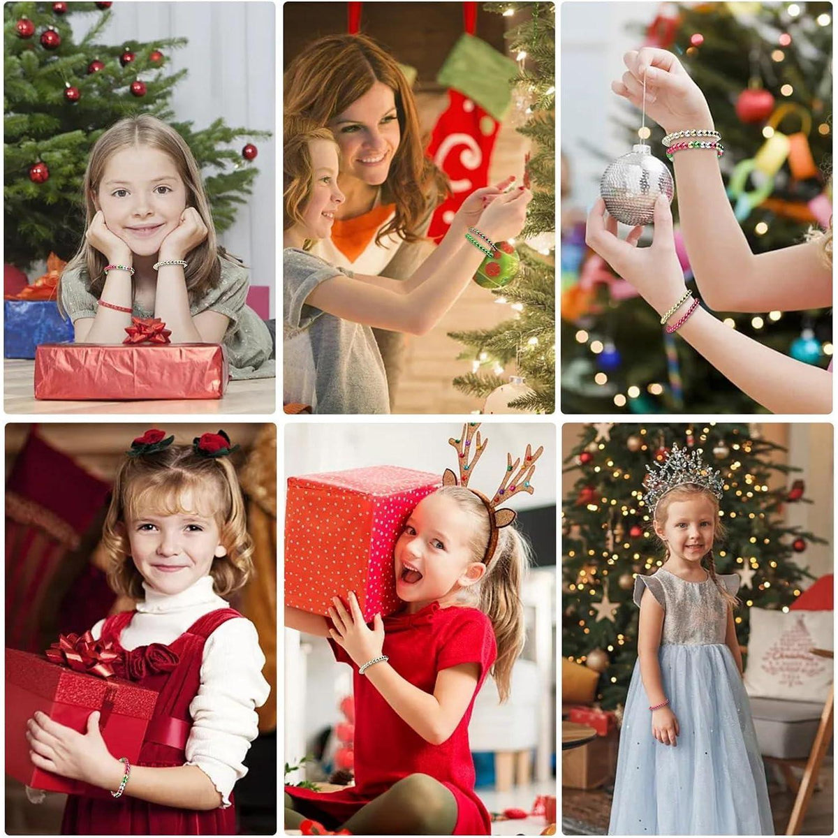 Weihnachts Bastelset 1200 Perlen für Kinder – DIY Schmuck & Deko