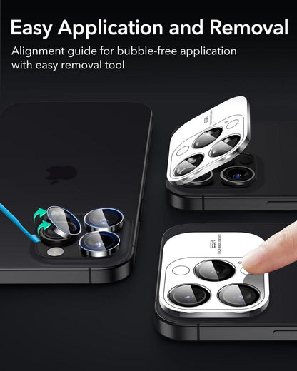 Kamera Schutzfolie gehärtetes Glas 2 Stück für iPhone 16 Pro Max/15