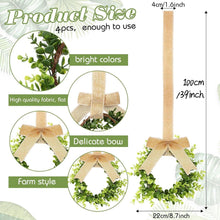 Weihnachtliche Küchenschrankkränze 4er Set 22CM Künstlich