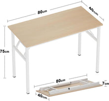 Kleiner Klapptisch 80x40cm PC Schreibtisch Bürotisch