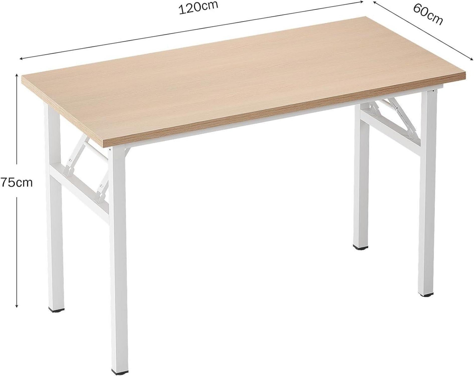 Klapptisch Computertisch 120x60x75cm Schreibtisch