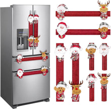 8er Set Weihnachts Kühlschrank Griffabdeckungen 38cm Vliesstoff