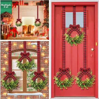 Weihnachtlicher Küchenschrankkranz Set 4 Stück 22CM Tür Dekoration