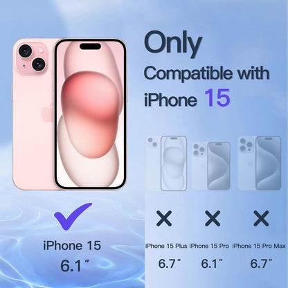 iPhone 15 6,1 Zoll Sichtschutz 2 Stück Glas Schutzfolie
