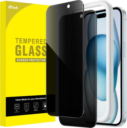 Sichtschutz Glasfolie iPhone 15 Plus 6,7 Zoll 9H 2 Stück