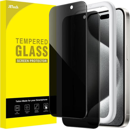 iPhone 15 Pro Sichtschutz 9H Gehärtetes Glas 2 Stück