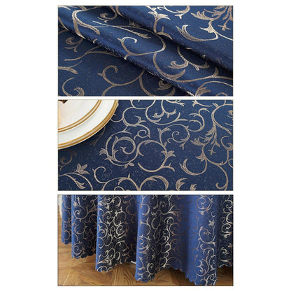 Runde Jacquard Tischdecke Rot, 340 cm – Elegant & Pflegeleicht