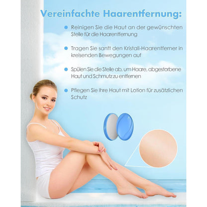 Nano Kristall Haarentferner Tragbar Schmerzfrei Blau
