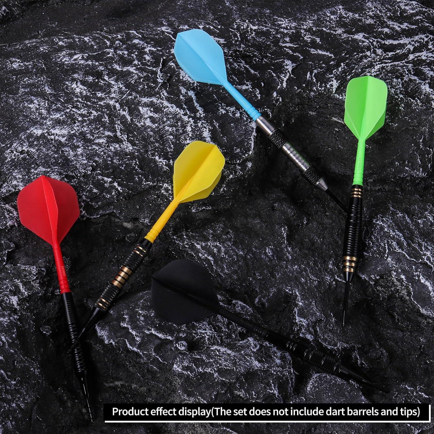 Dartschäfte Flights 3er-Set Blau Zubehör Dartpfeile CyeeLife