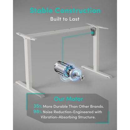 FEZIBO Elektrischer Schreibtisch 140x60 cm